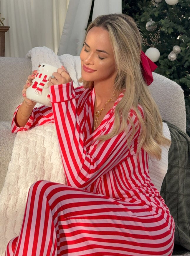 Striped modal pyjama set